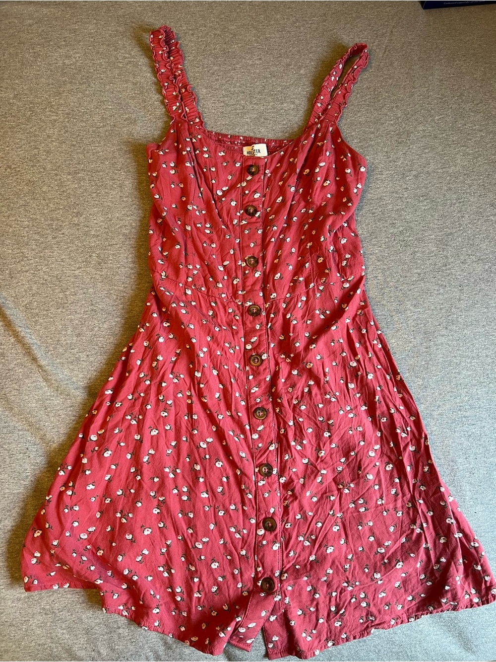 Hollister Red Floral Mini Dress